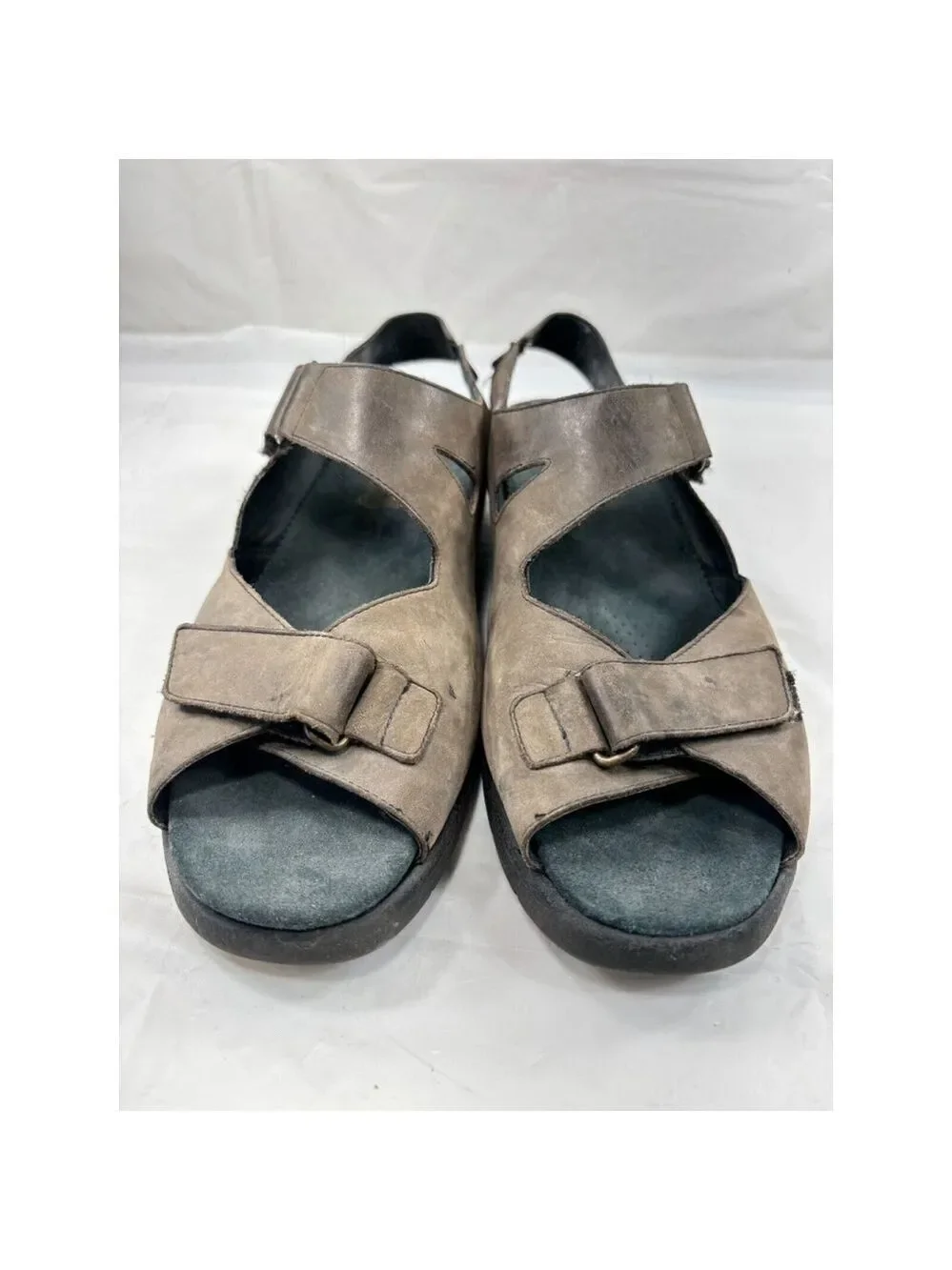 DUREA GREENWAY LEATHER SANDALS Women's size 8 brown